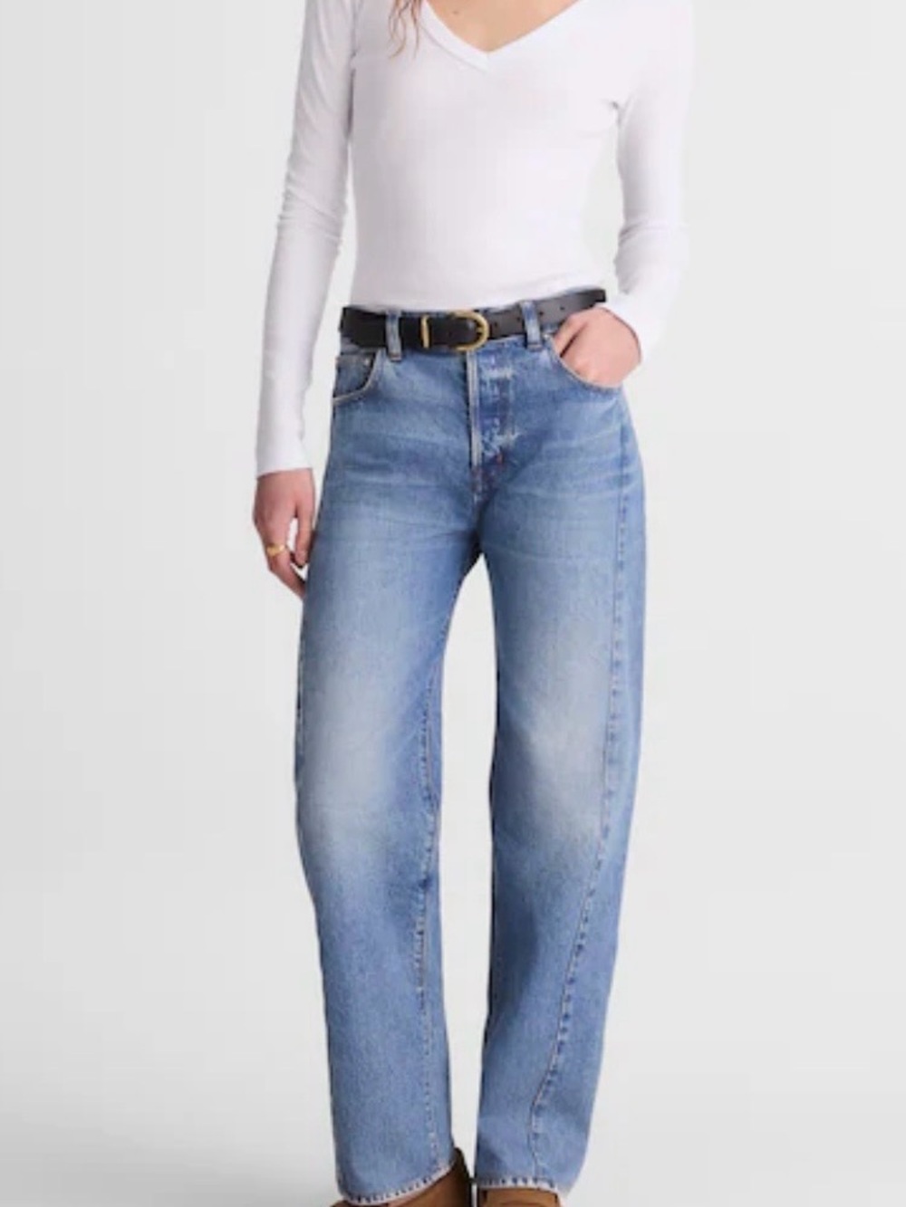 Madewell. Women’s Pieced Barrel-Leg Jeans.25. New without the tags. 100% cotton. - Picture 2 of 13